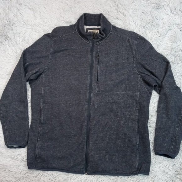 Duluth‎ Trading Co. Mens Jacket Blue Large Zip Up Pockets Coat Lightweight - Picture 1 of 15